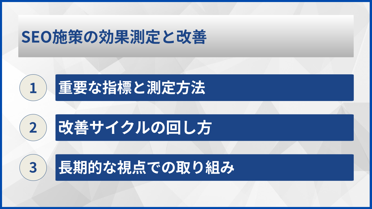 SEO施策の効果測定と改善
