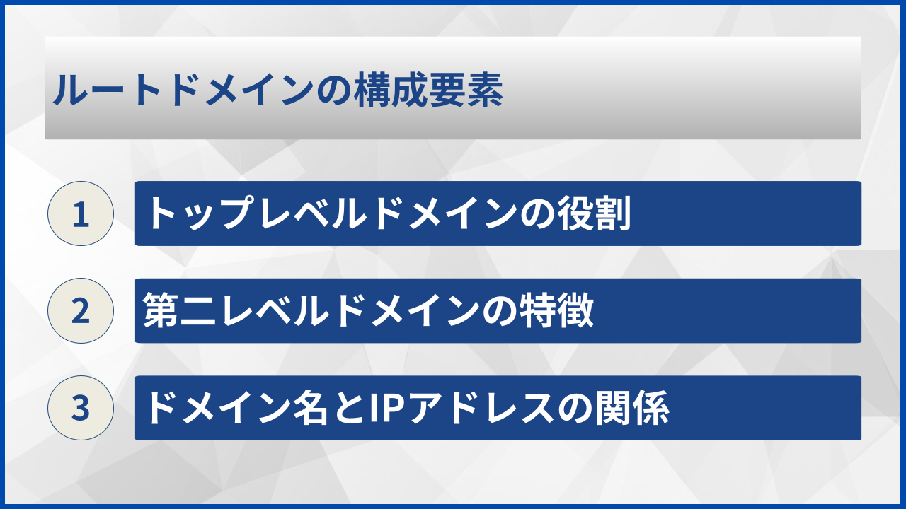 ルートドメインの構成要素