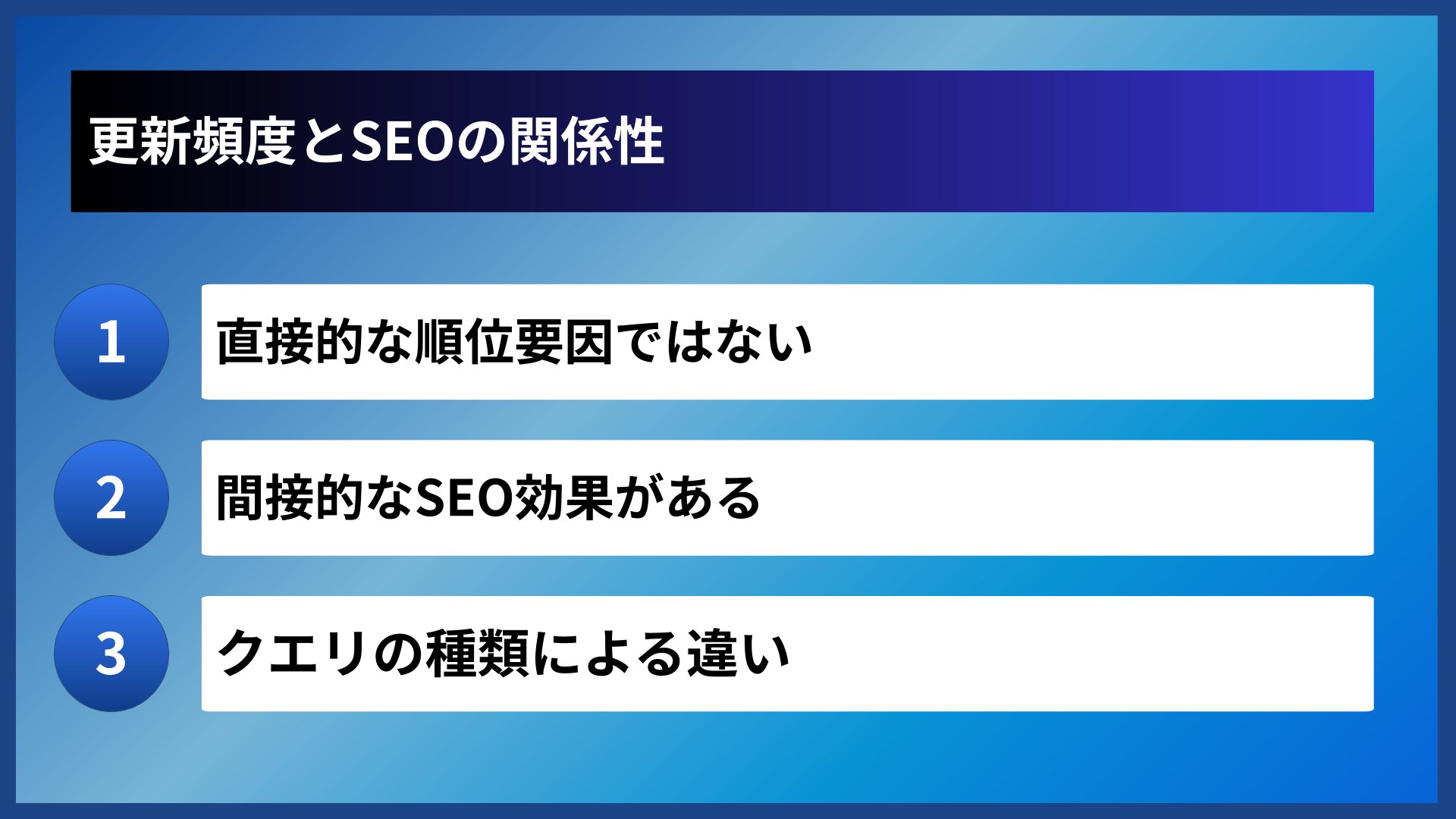 更新頻度とSEOの関係性