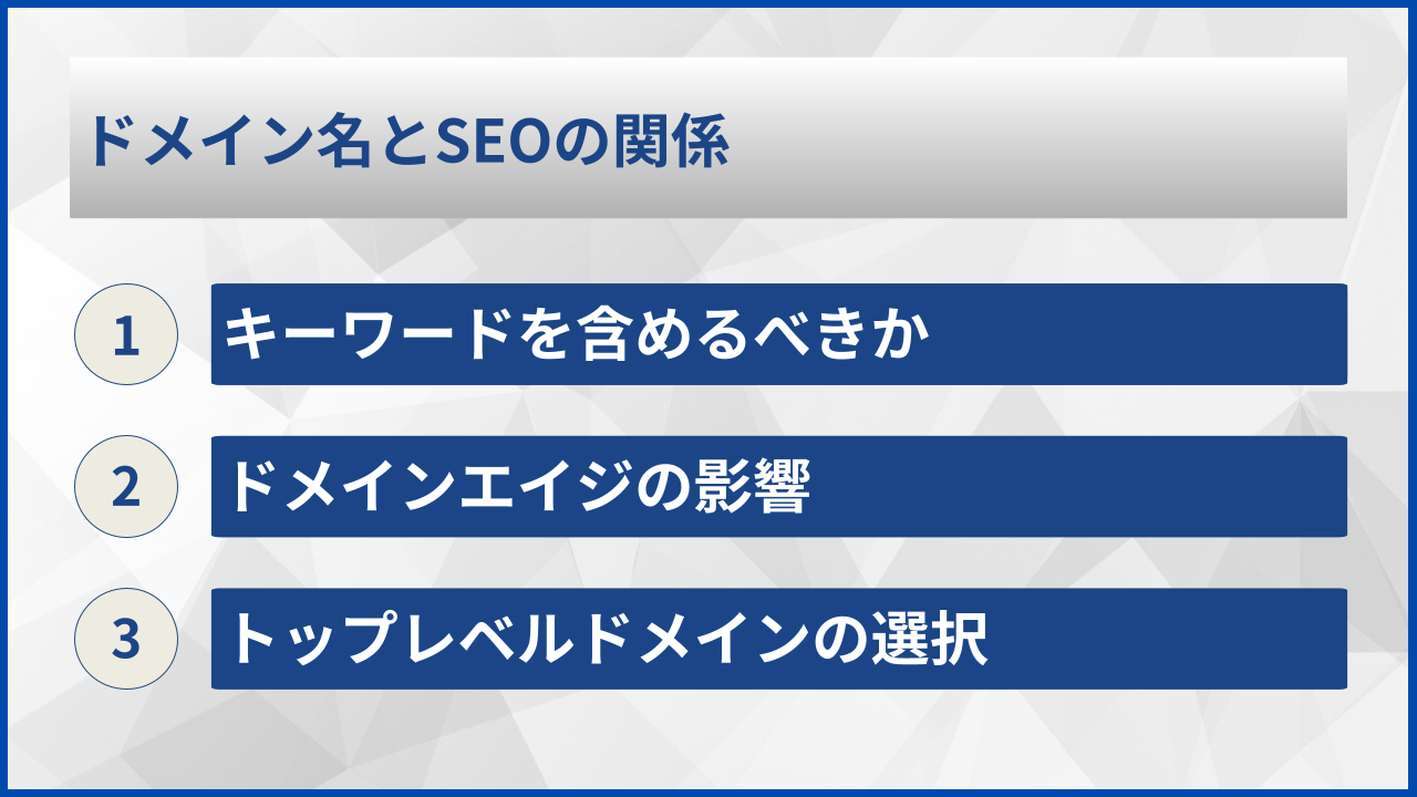 ドメイン名とSEOの関係
