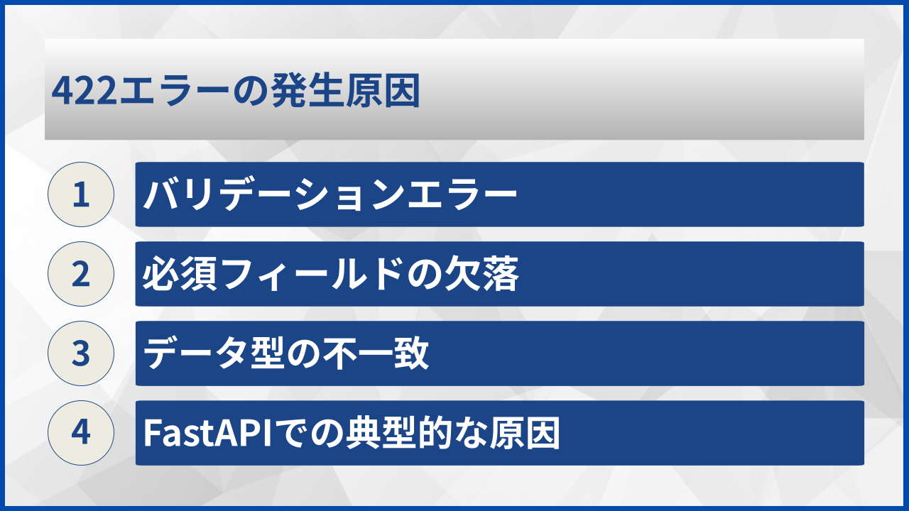 422エラーの発生原因