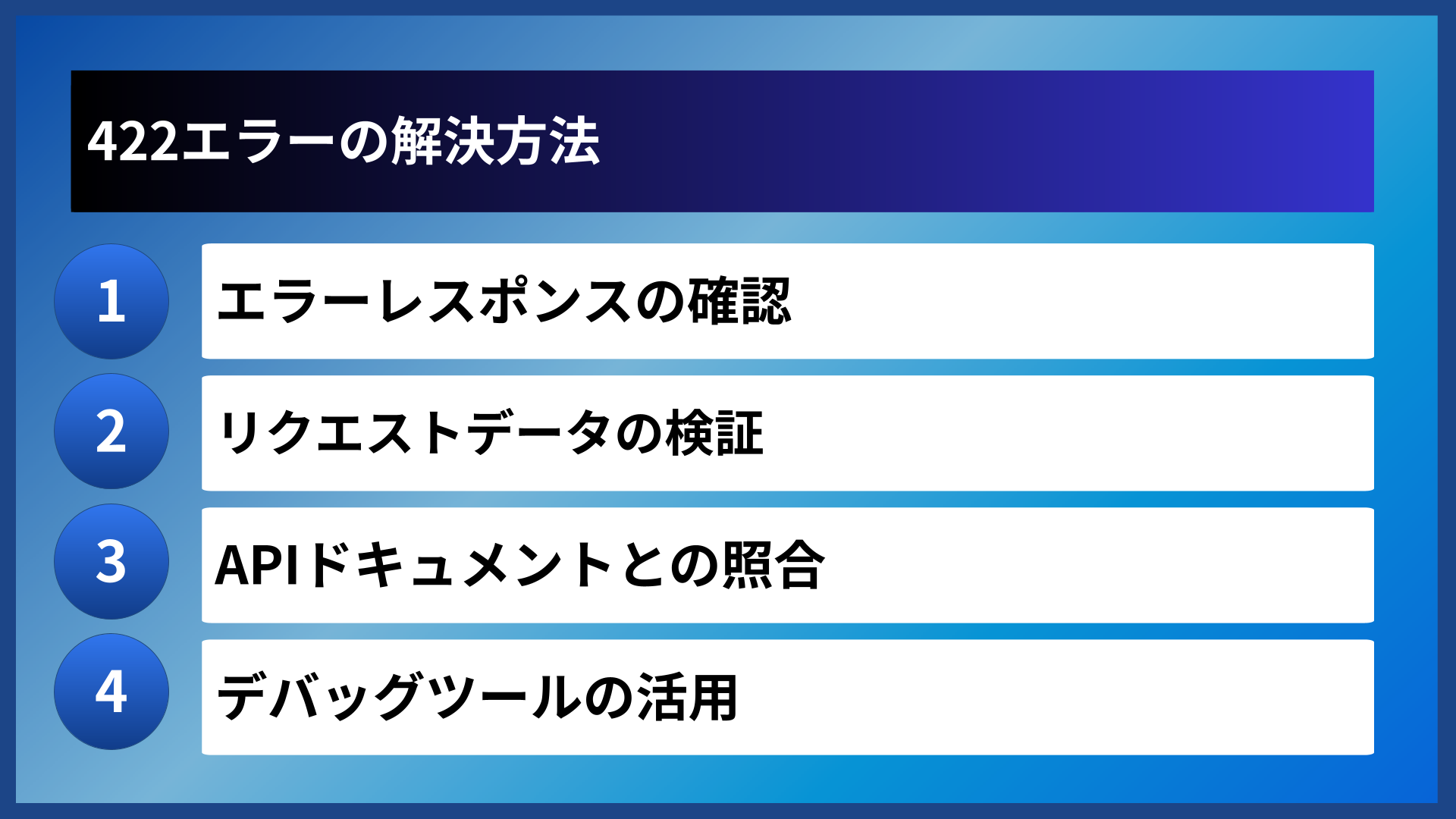 422エラーの解決方法