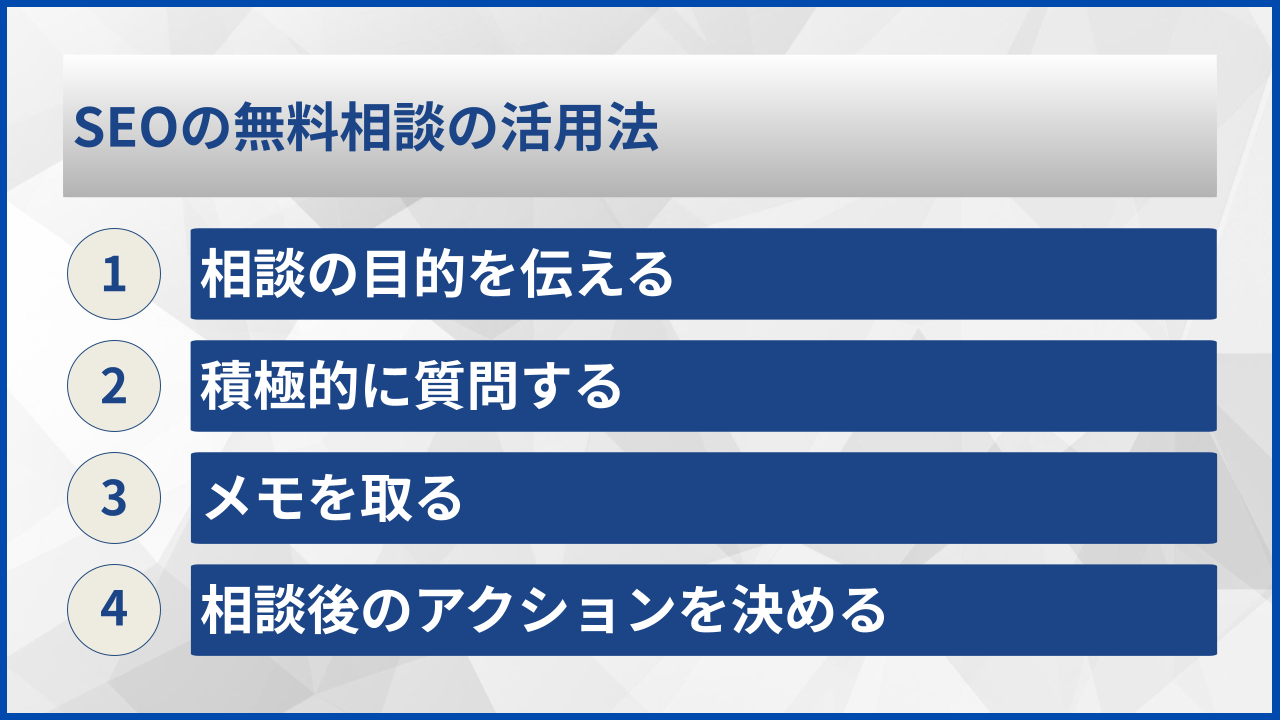 SEOの無料相談の活用法
