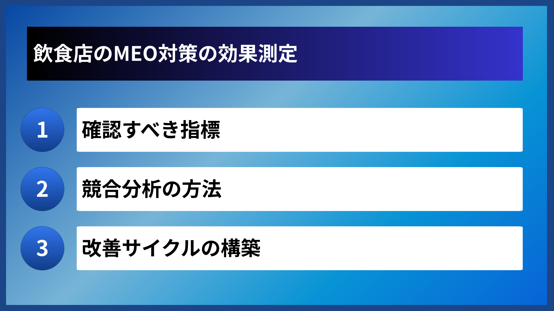 飲食店のMEO対策の効果測定