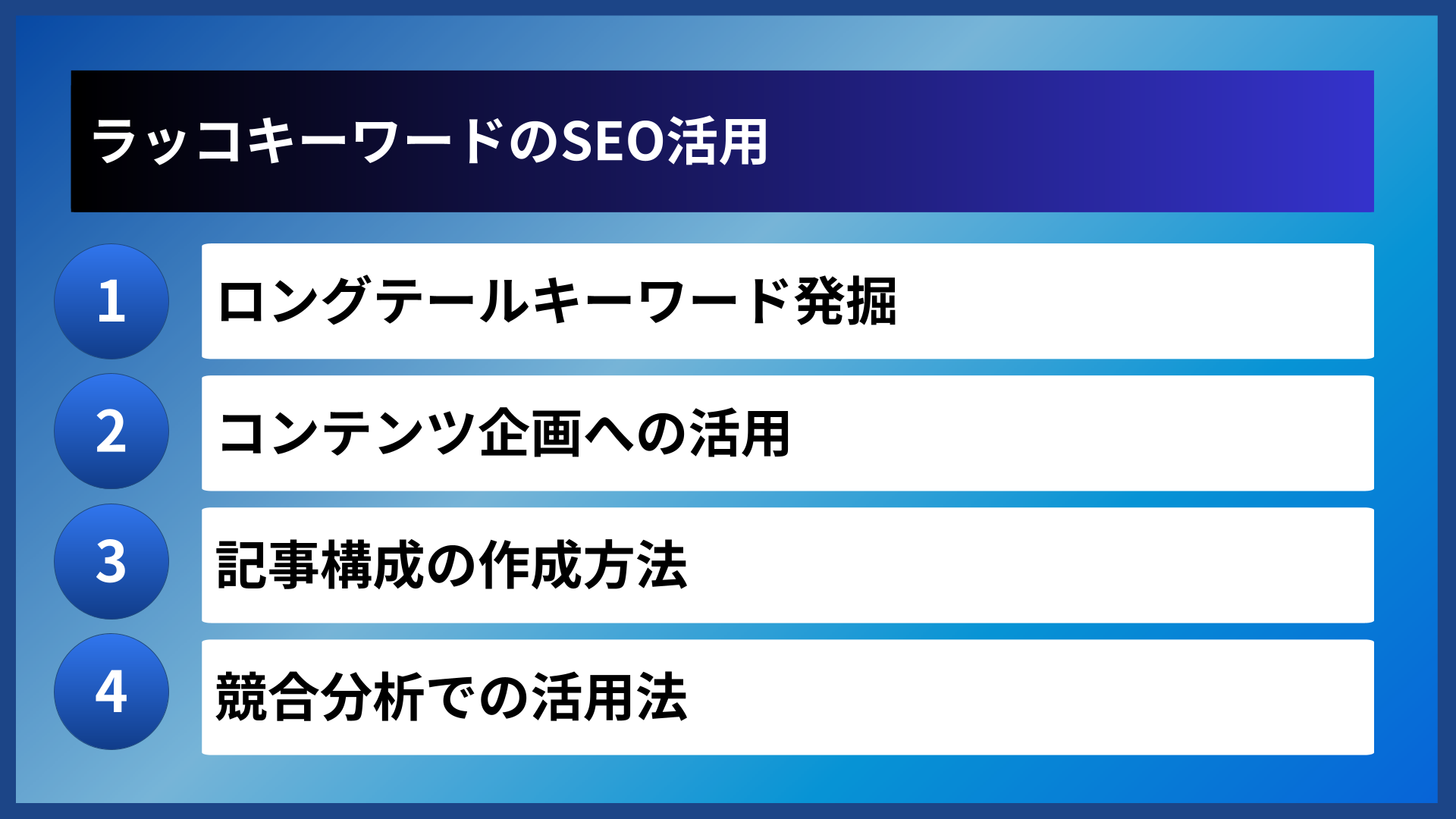 ラッコキーワードのSEO活用