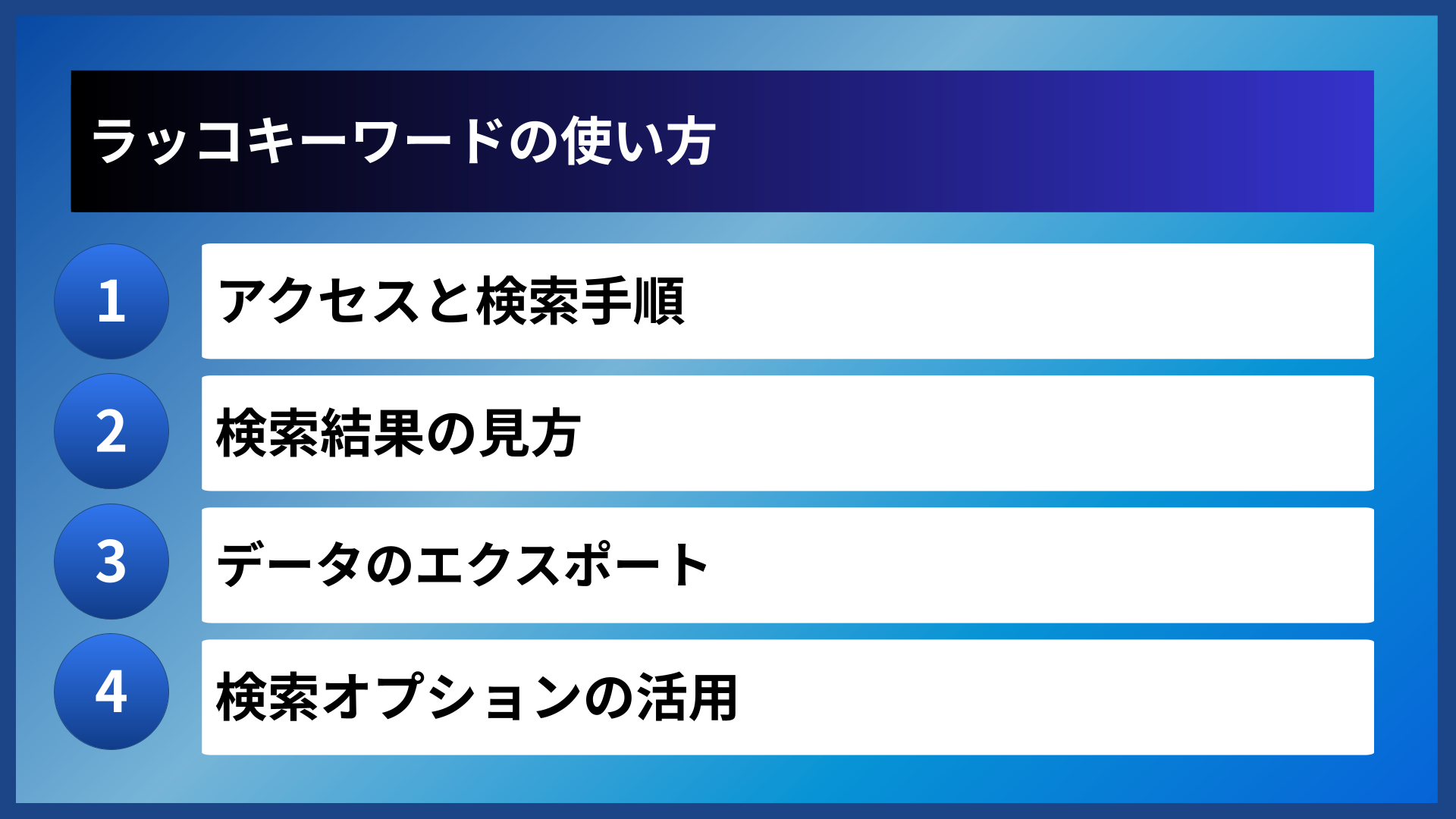 ラッコキーワードの使い方