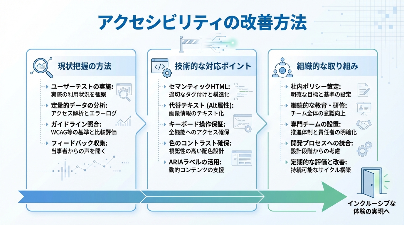 アクセシビリティの改善方法