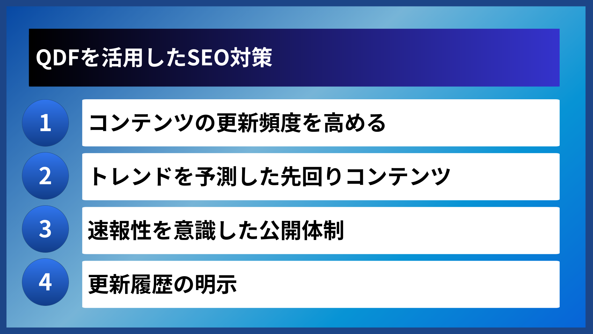 QDFを活用したSEO対策