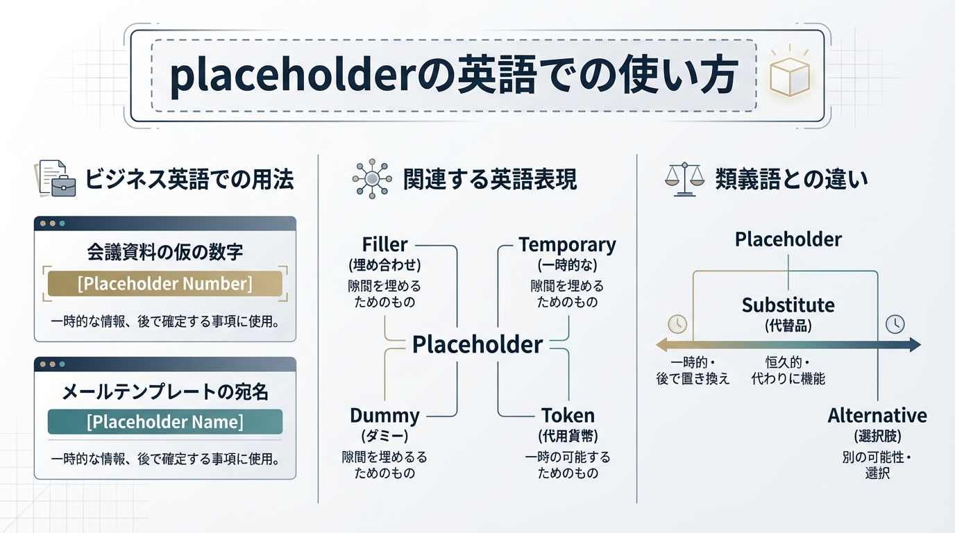 placeholderの英語での使い方