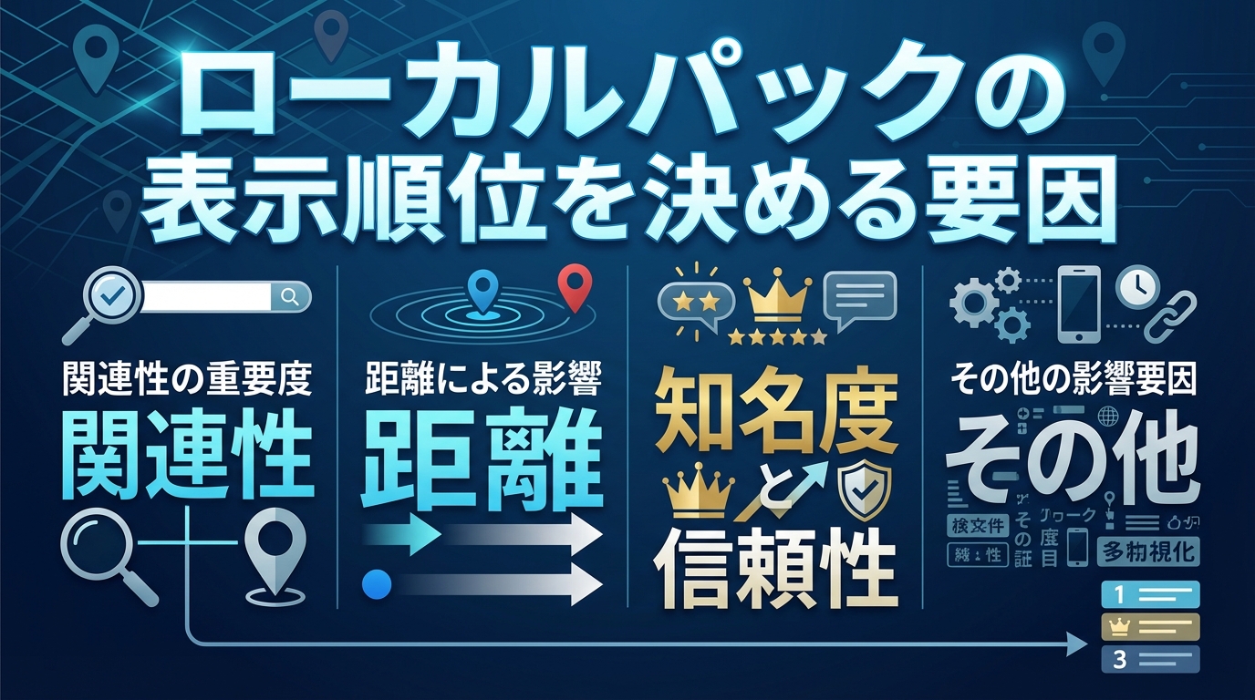 ローカルパックの表示順位を決める要因