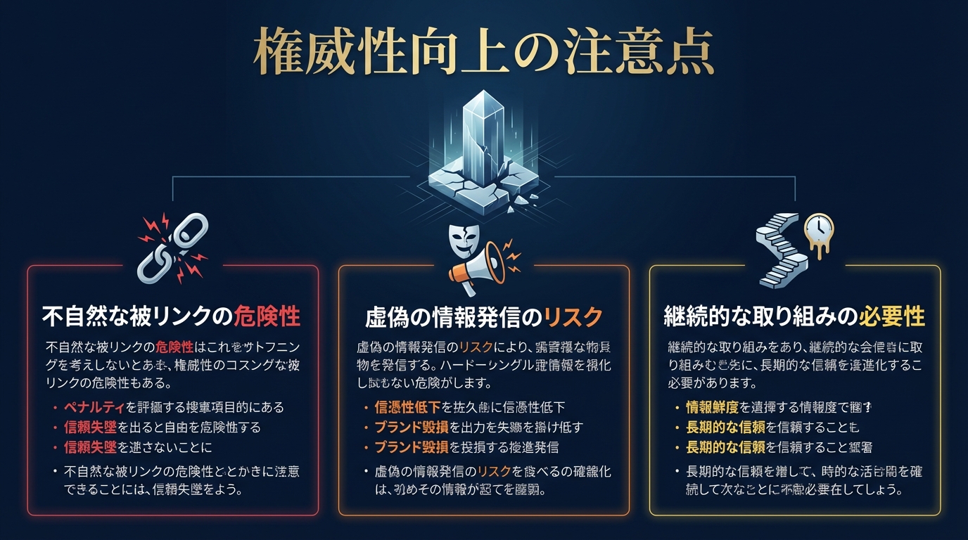 権威性向上の注意点