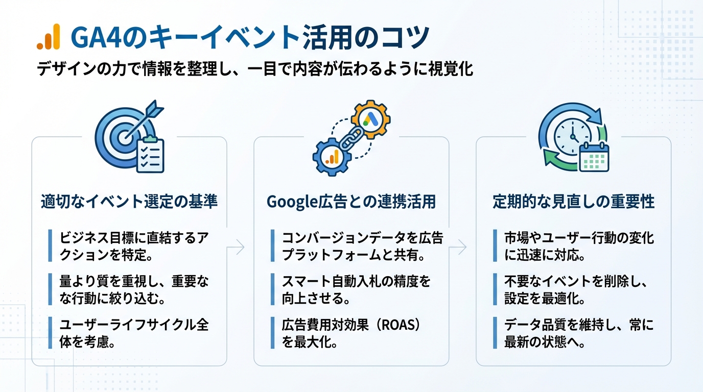 GA4のキーイベント活用のコツ
