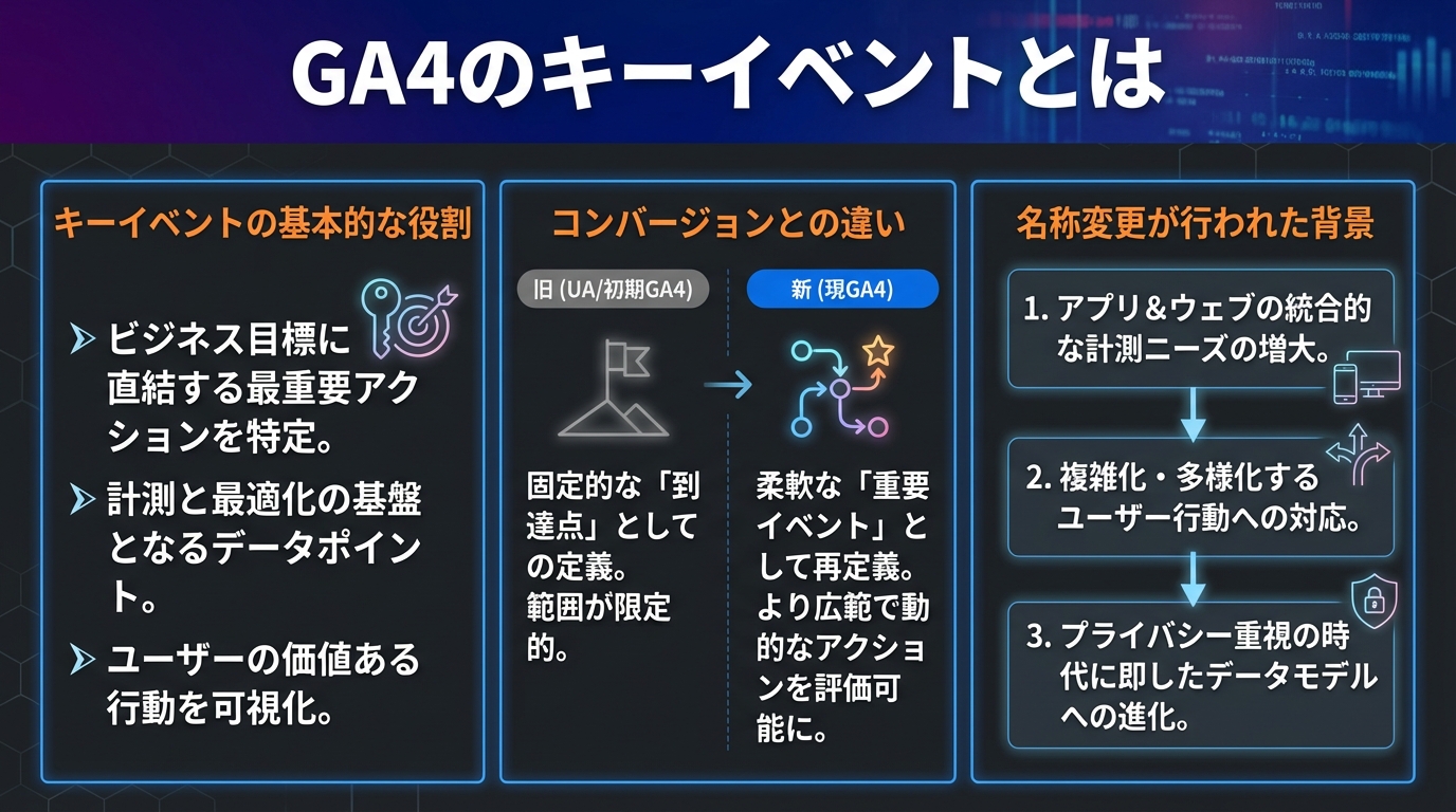 GA4のキーイベントとは