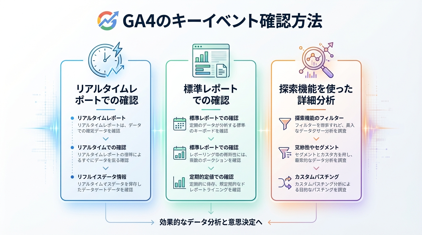 GA4のキーイベント確認方法