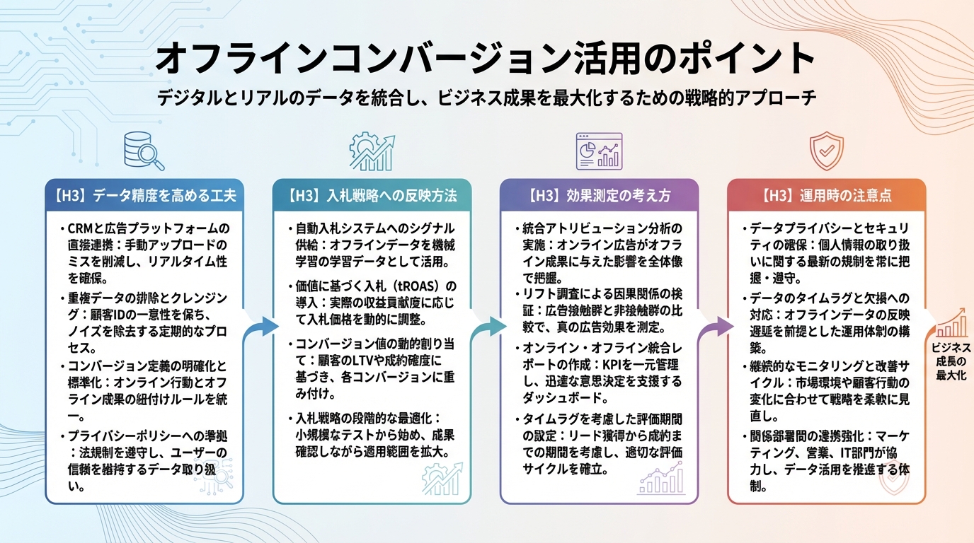 オフラインコンバージョン活用のポイント