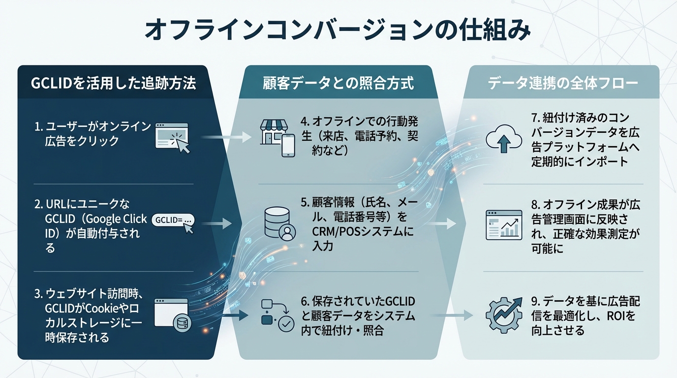 オフラインコンバージョンの仕組み