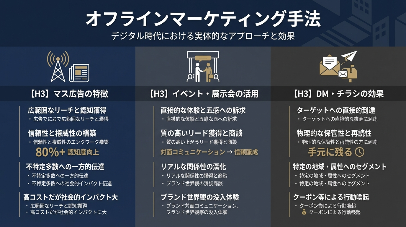 オフラインマーケティング手法