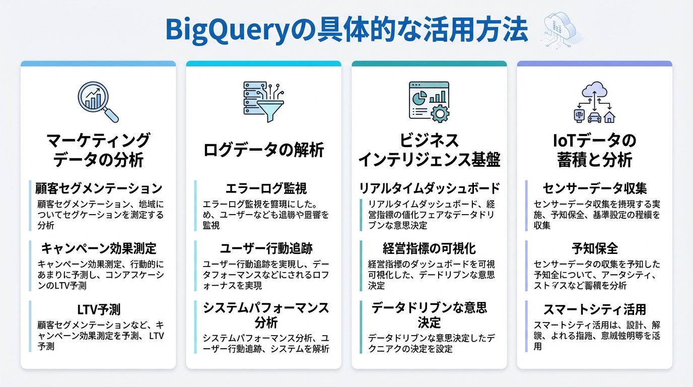 BigQueryの具体的な活用方法