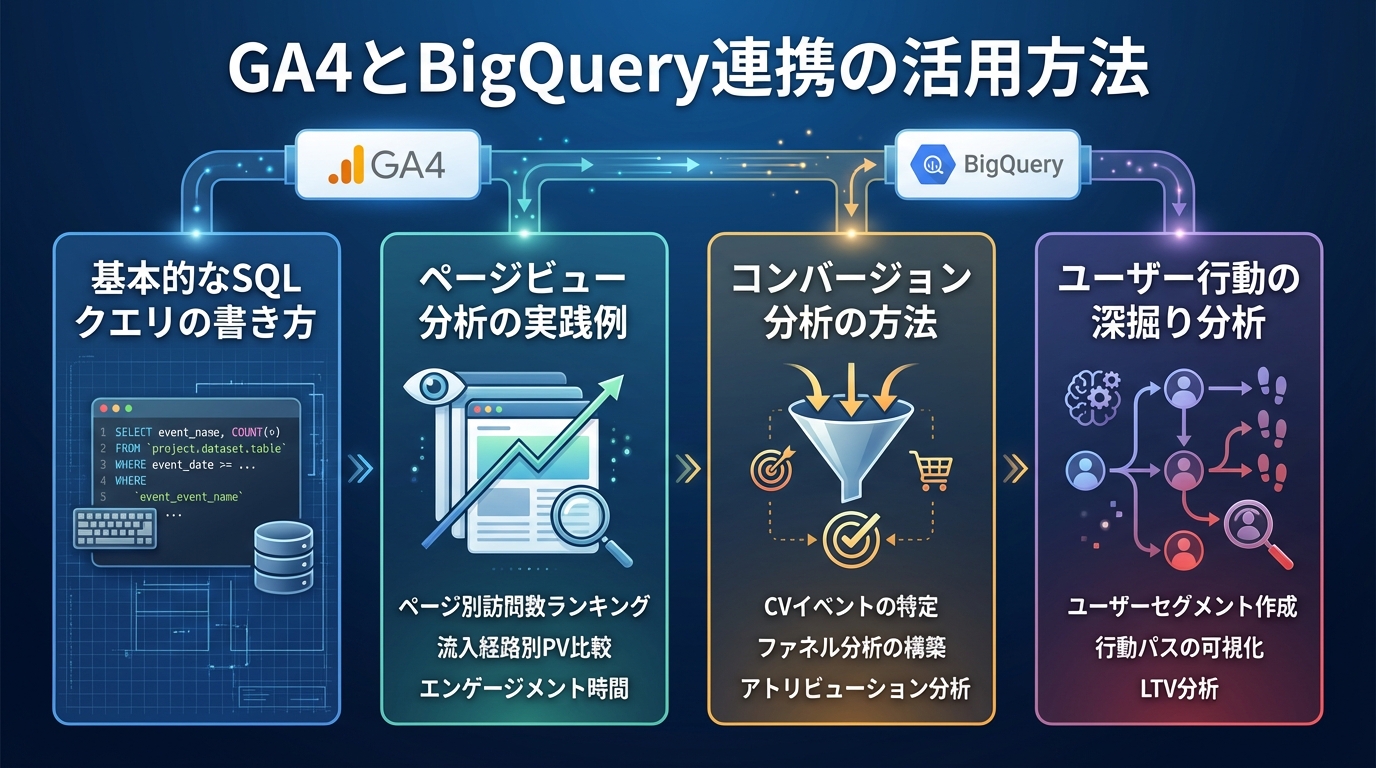 GA4とBigQuery連携の活用方法