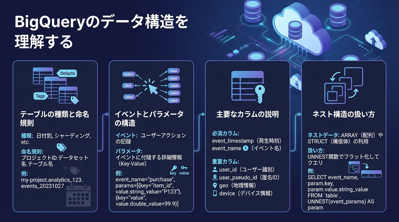 BigQueryのデータ構造を理解する
