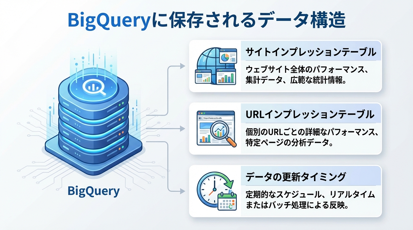 BigQueryに保存されるデータ構造