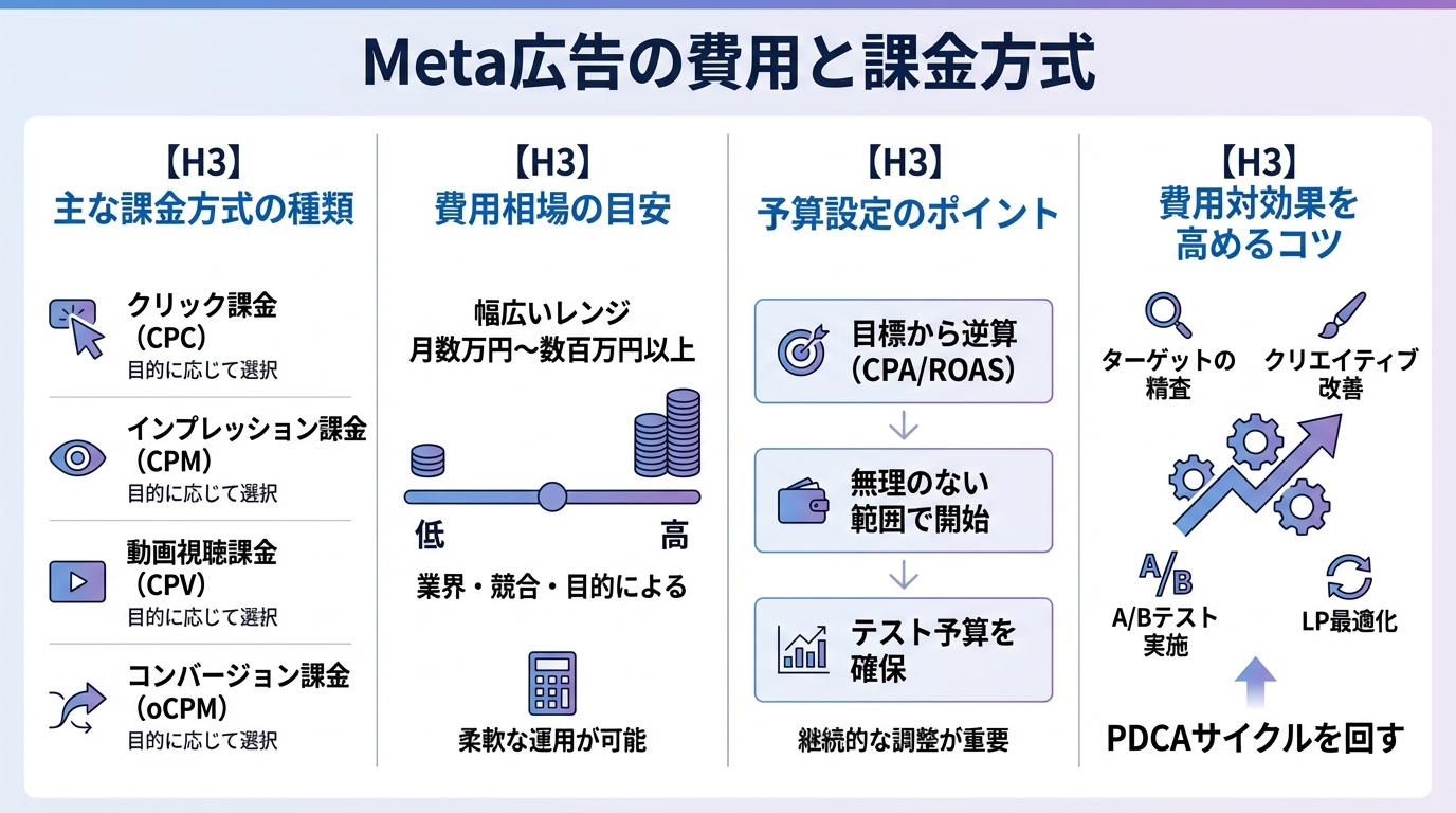 Meta広告の費用と課金方式