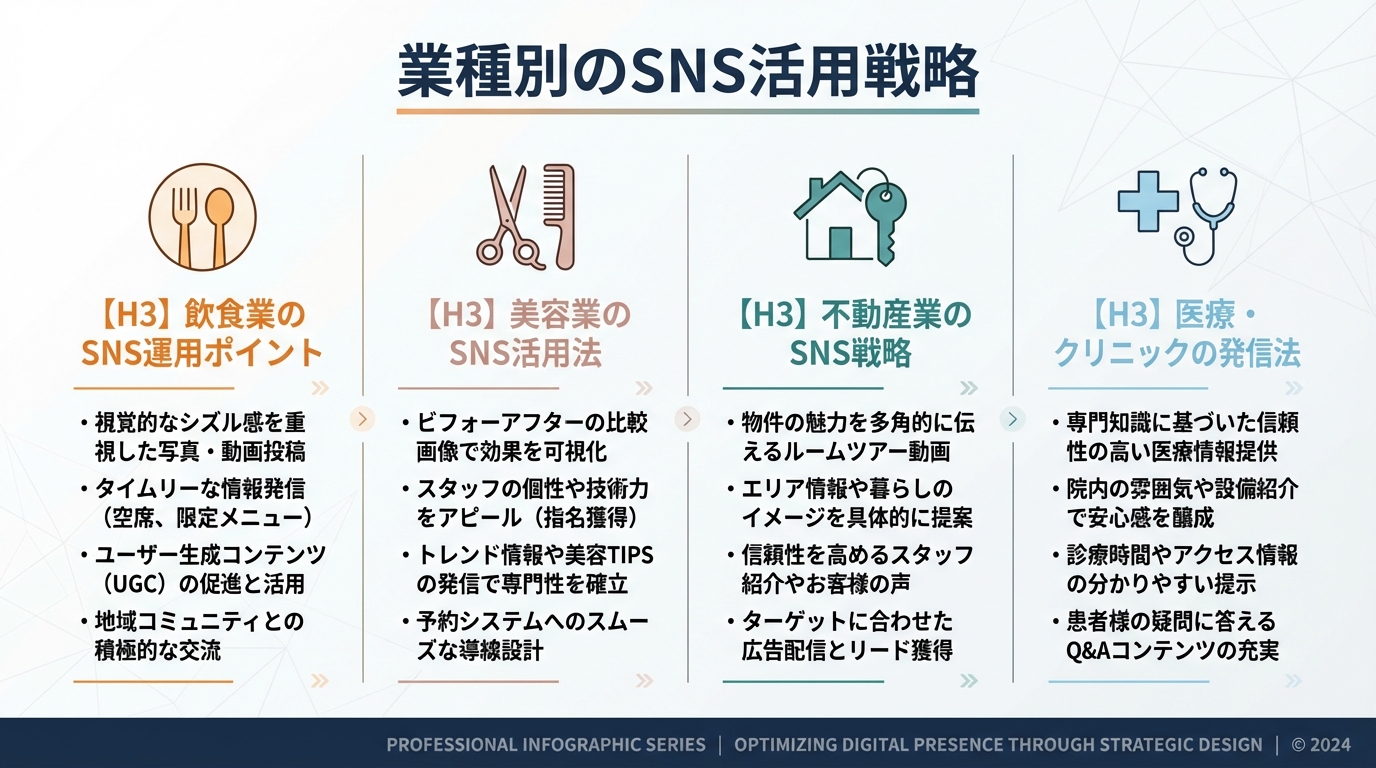 業種別のSNS活用戦略