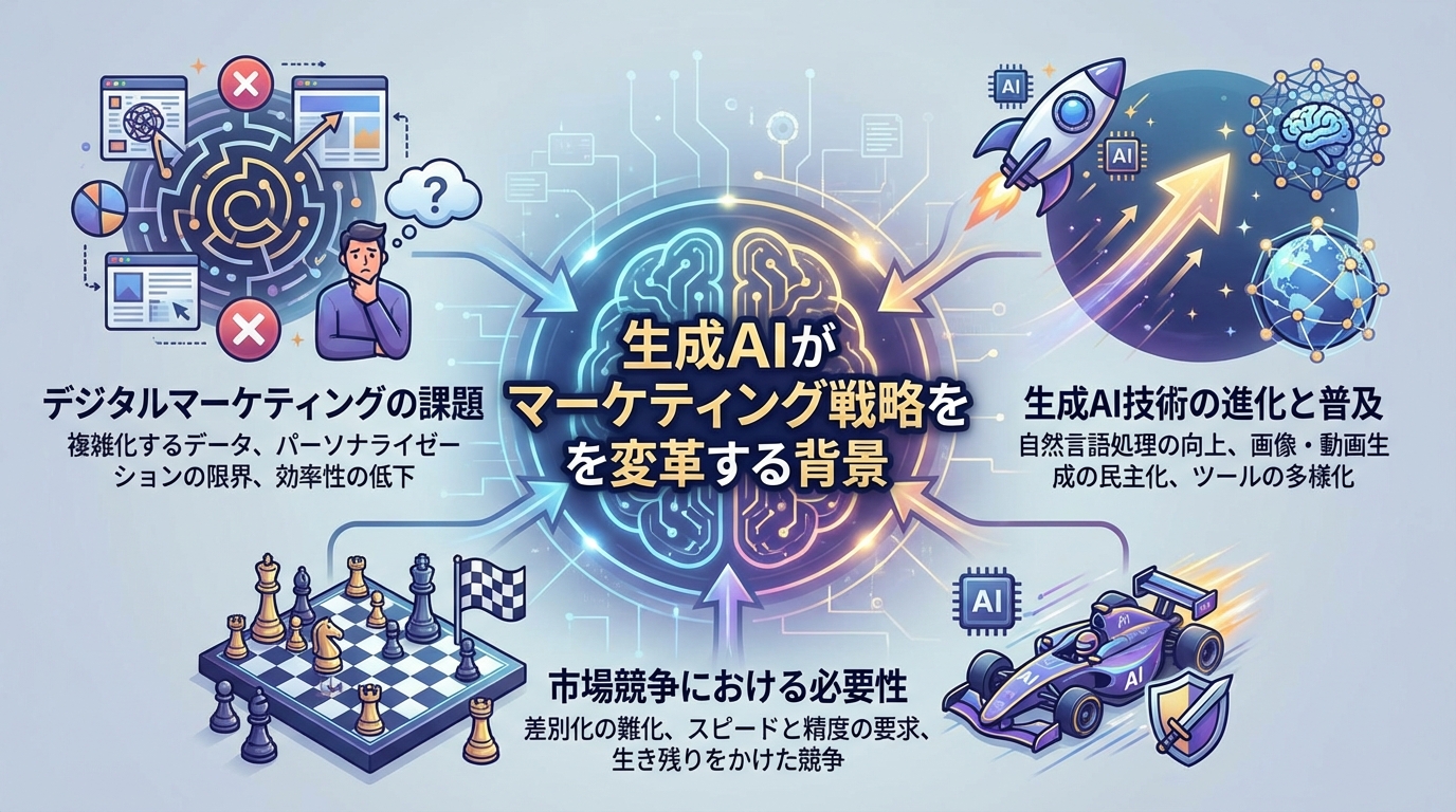 生成AIがマーケティング戦略を変革する背景