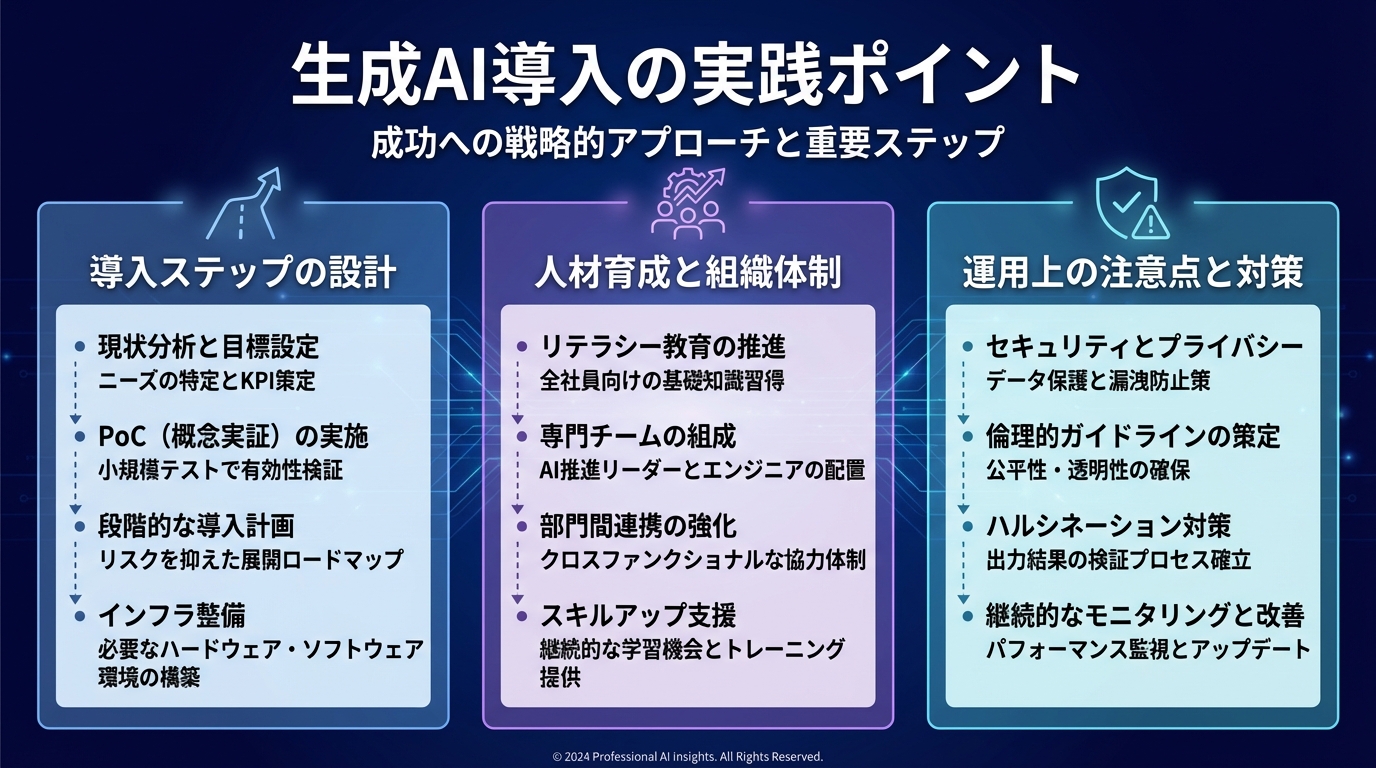 生成AI導入の実践ポイント