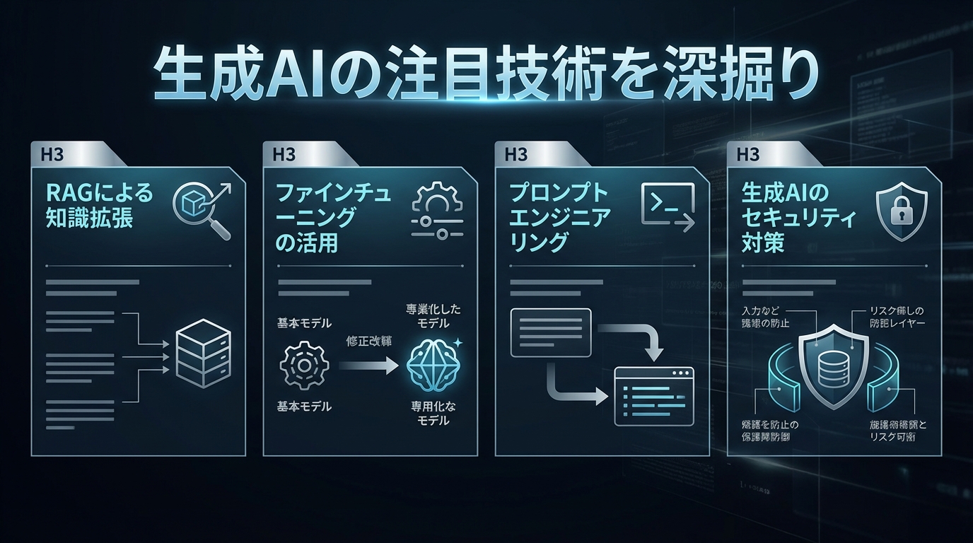 生成AIの注目技術を深掘り
