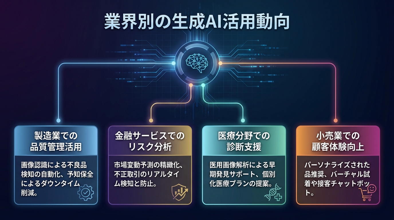 業界別の生成AI活用動向