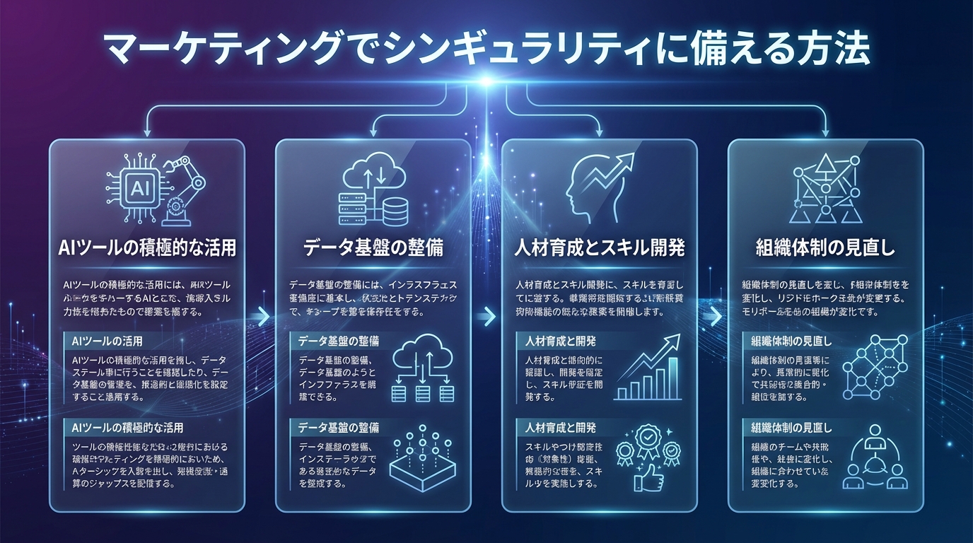 マーケティングでシンギュラリティに備える方法