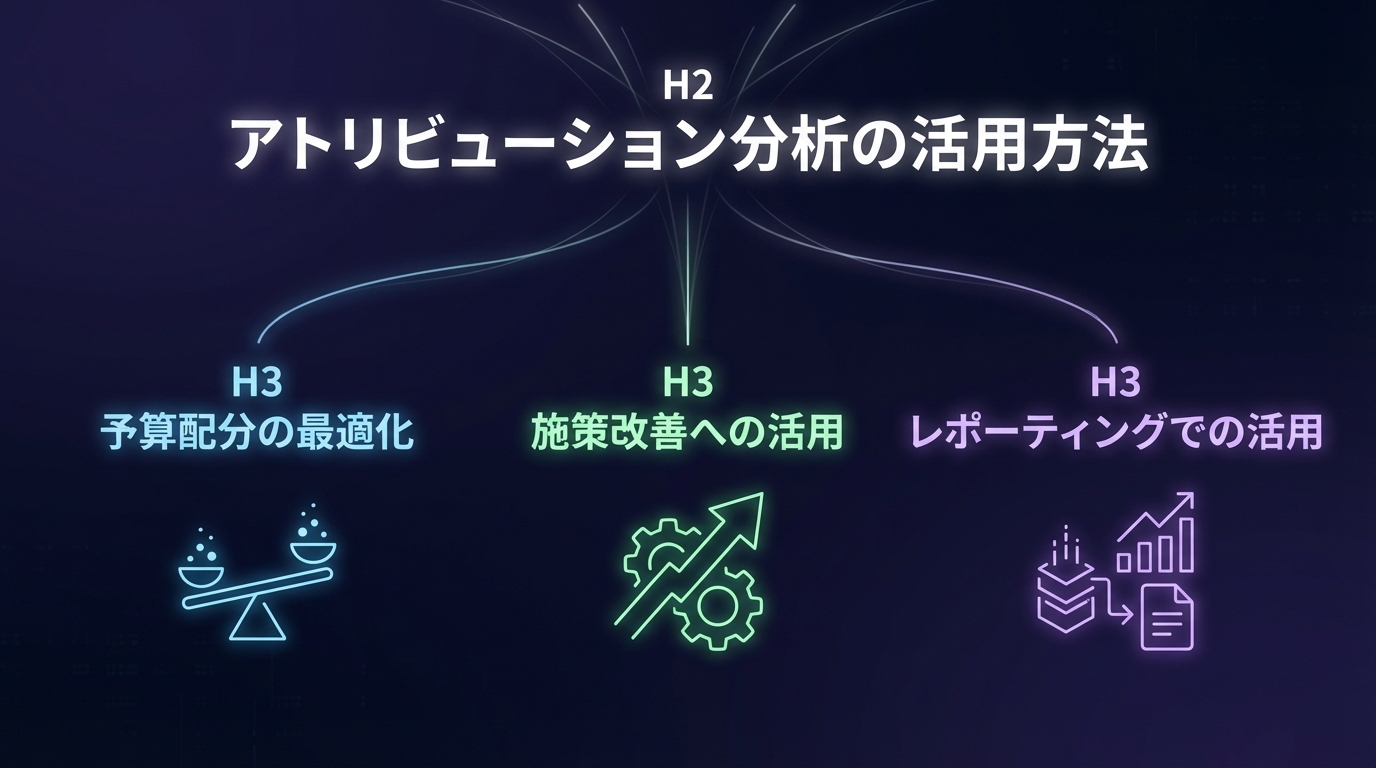 アトリビューション分析の活用方法