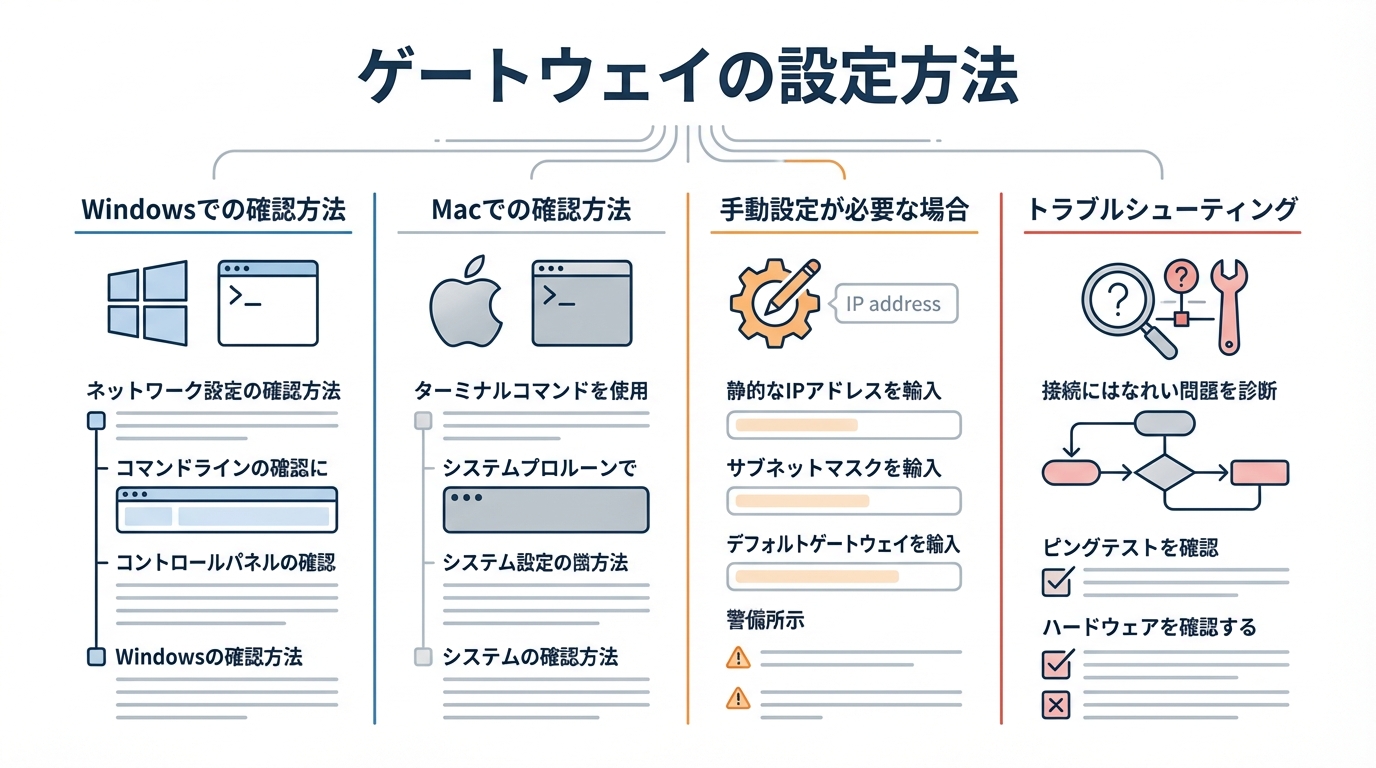 ゲートウェイの設定方法