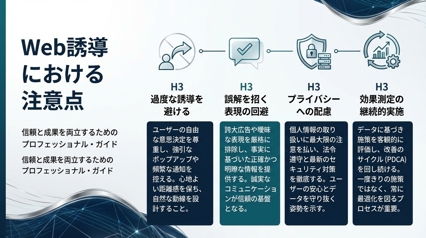 Web誘導における注意点