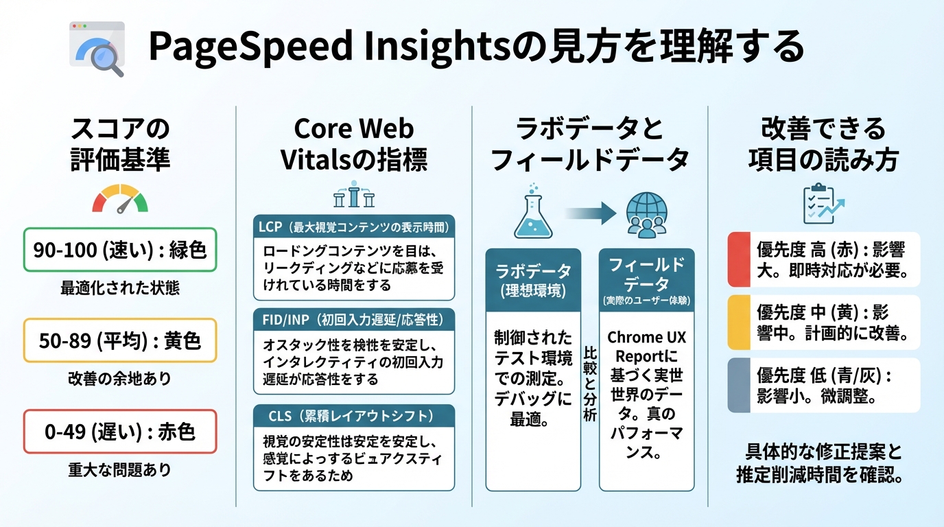 PageSpeed Insightsの見方を理解する