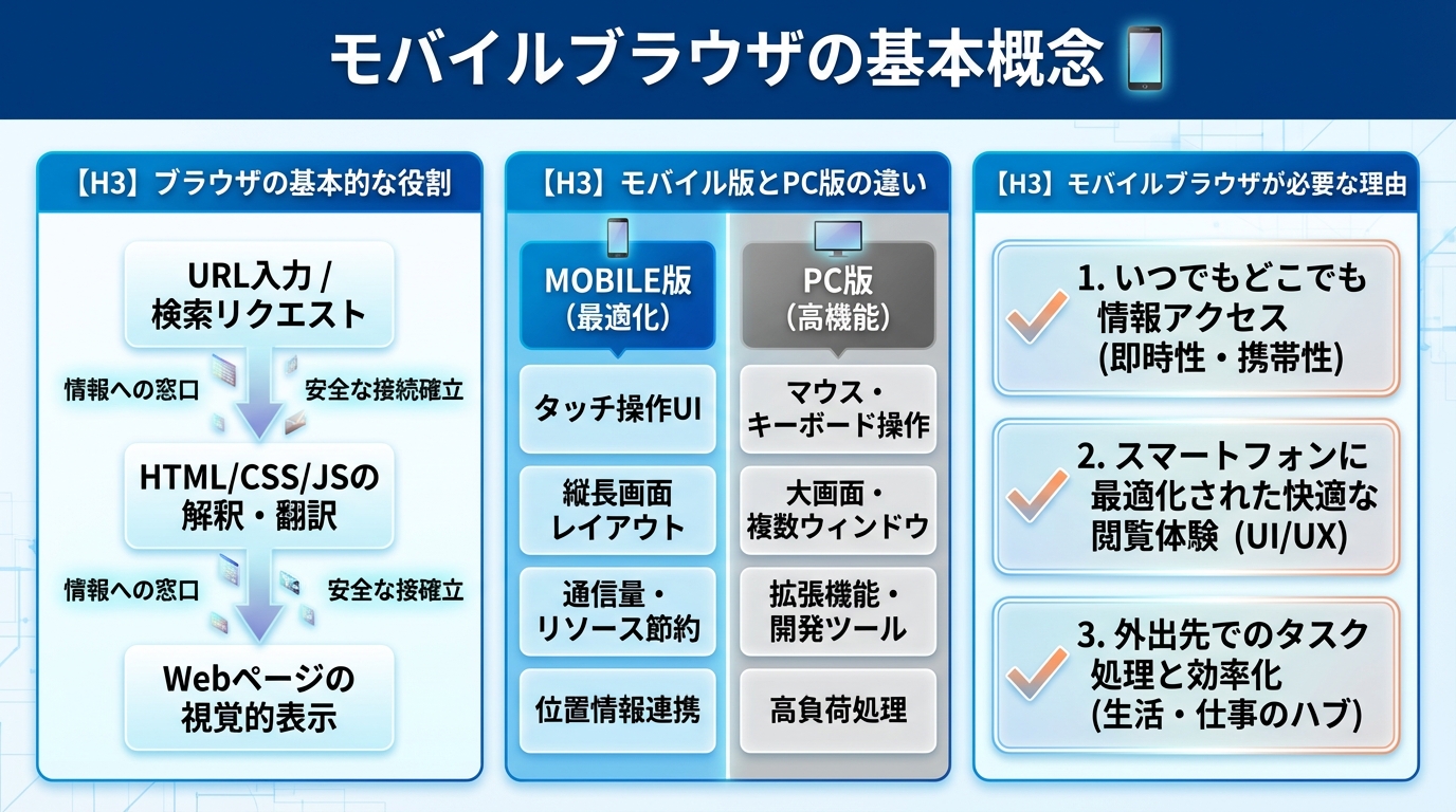 モバイルブラウザの基本概念