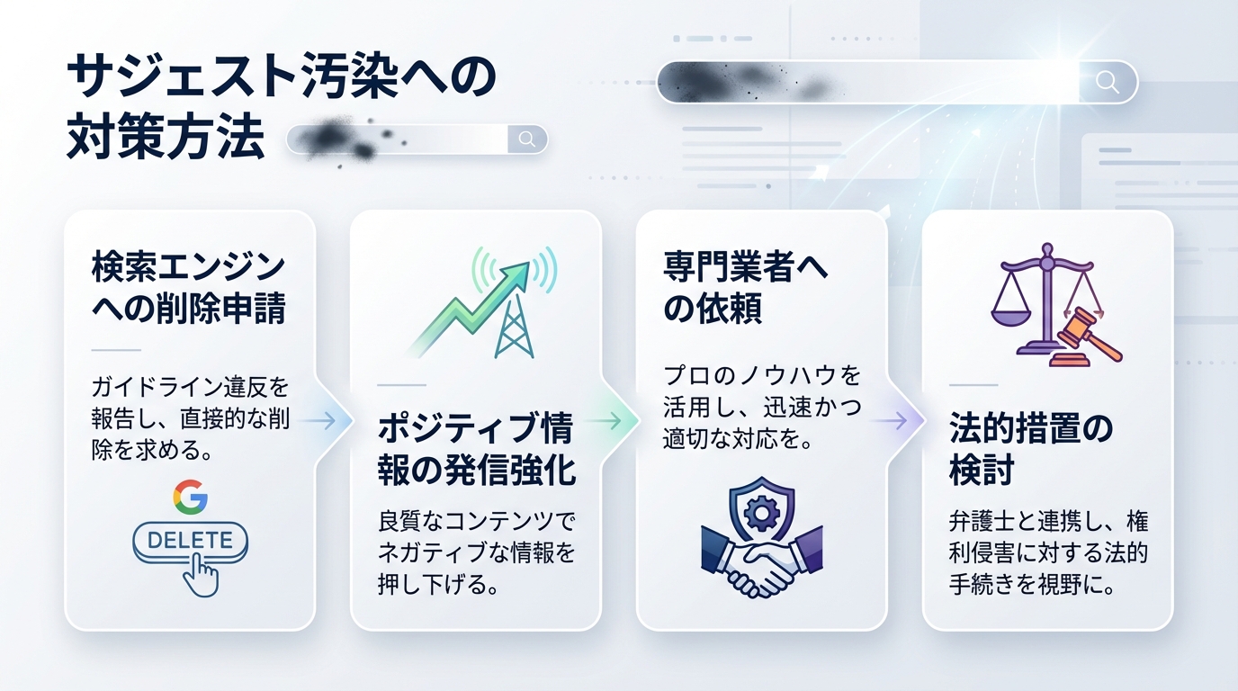 サジェスト汚染への対策方法