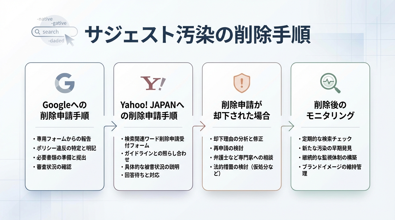 サジェスト汚染の削除手順