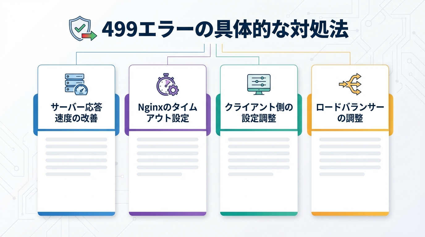 499エラーの具体的な対処法