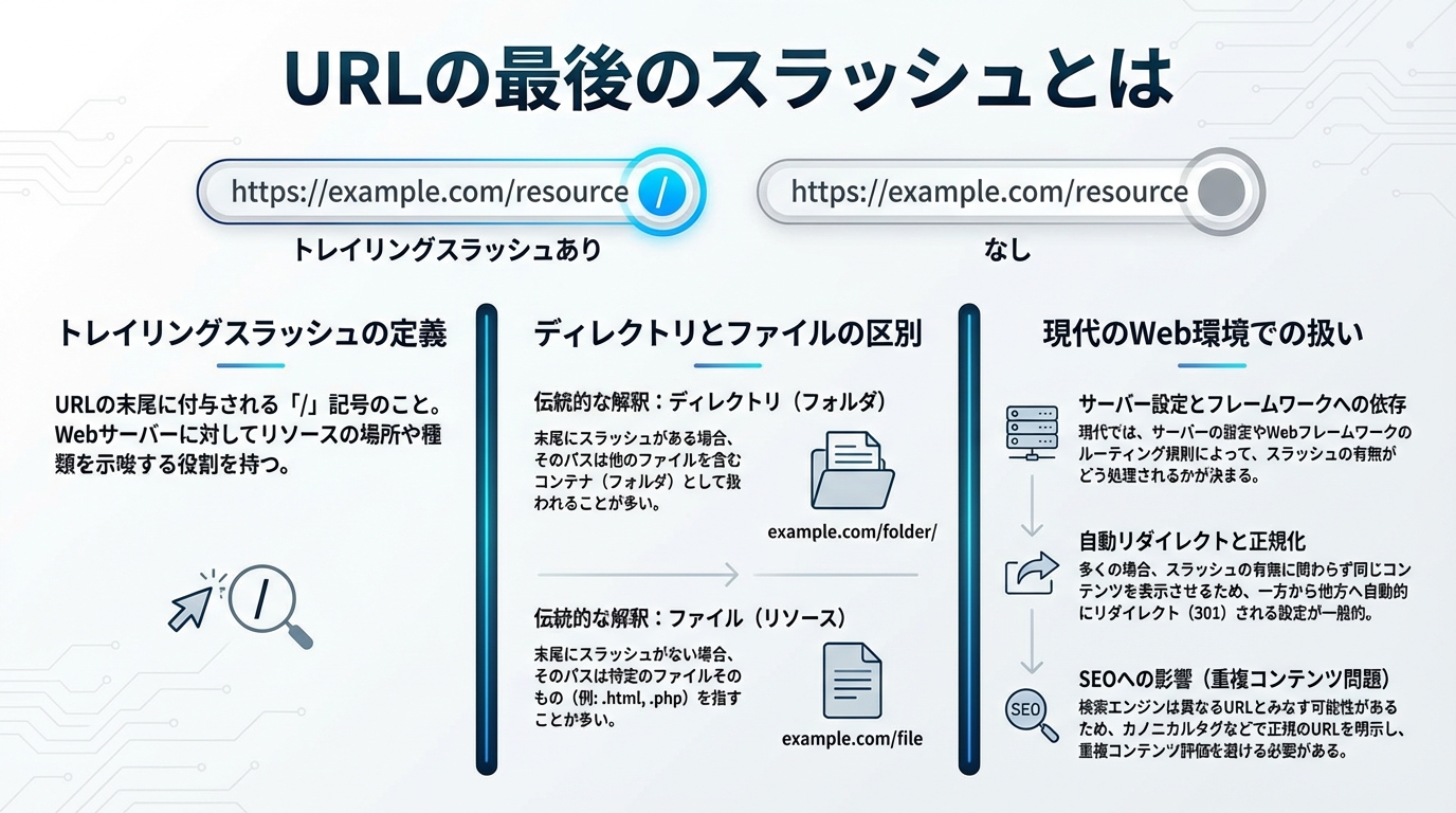 URLの最後のスラッシュとは
