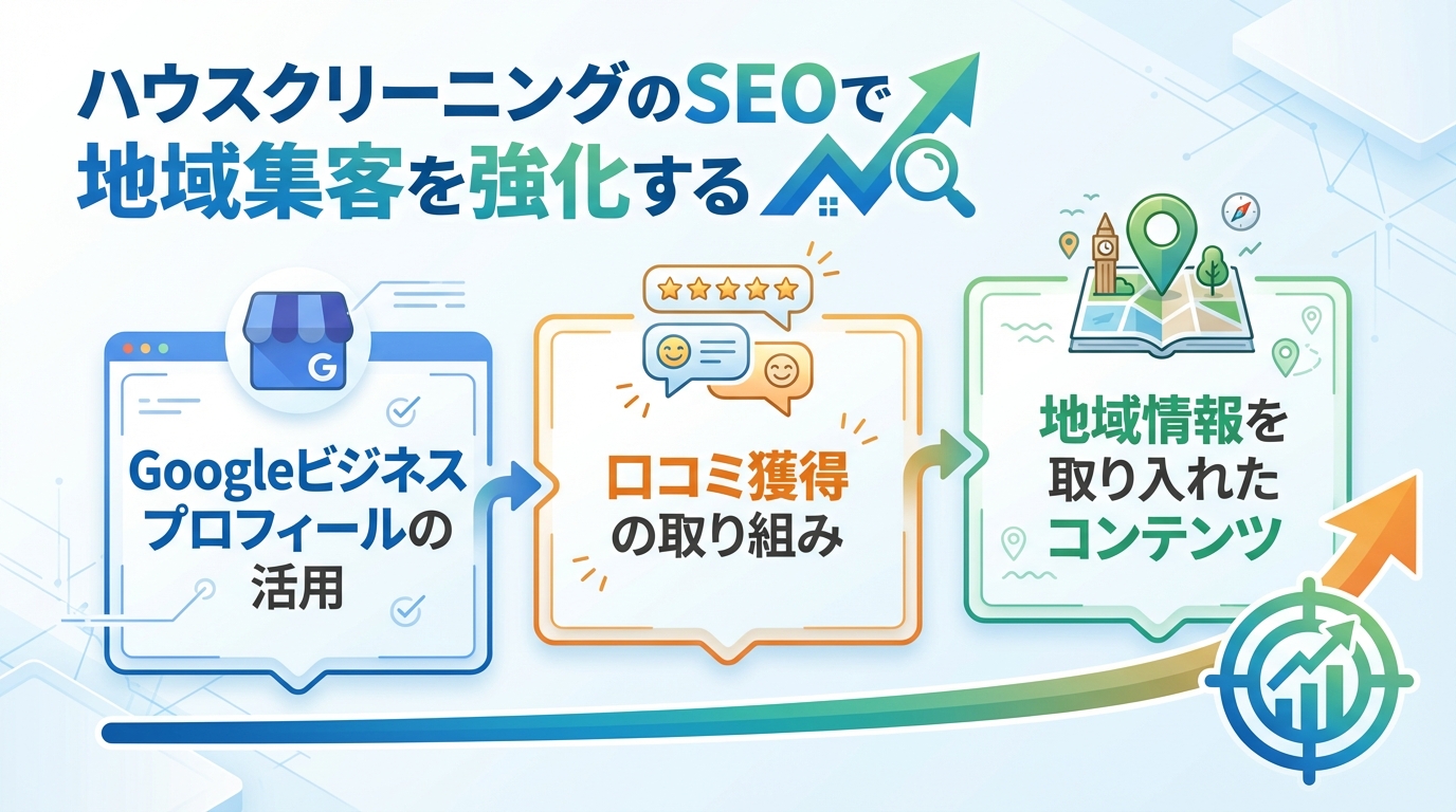 ハウスクリーニングのSEOで地域集客を強化する