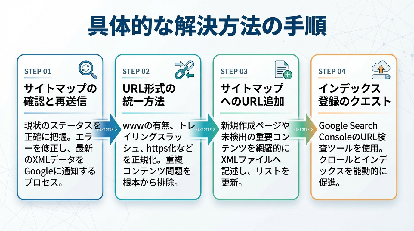 具体的な解決方法の手順