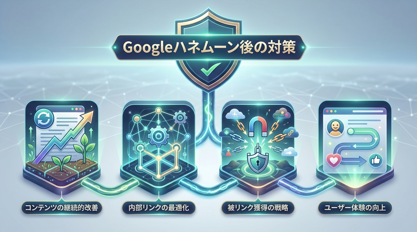 Googleハネムーン後の対策