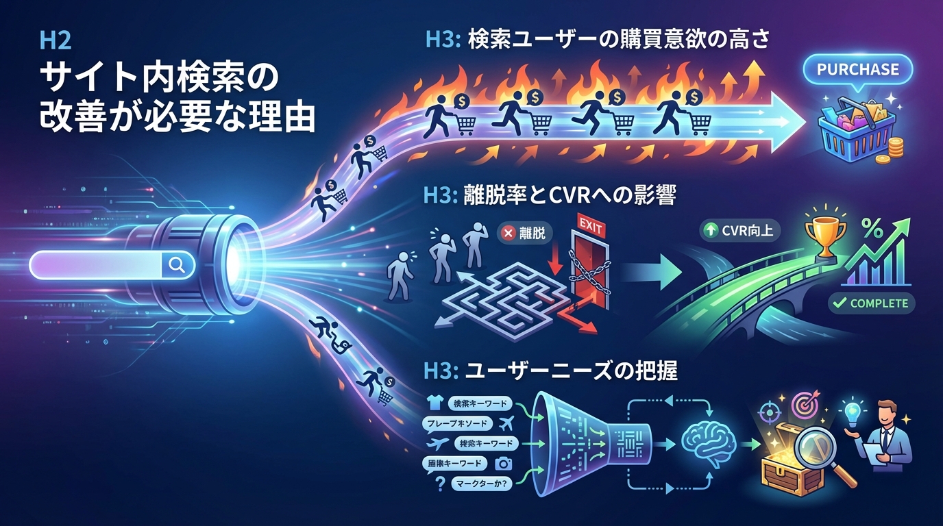 サイト内検索の改善が必要な理由
