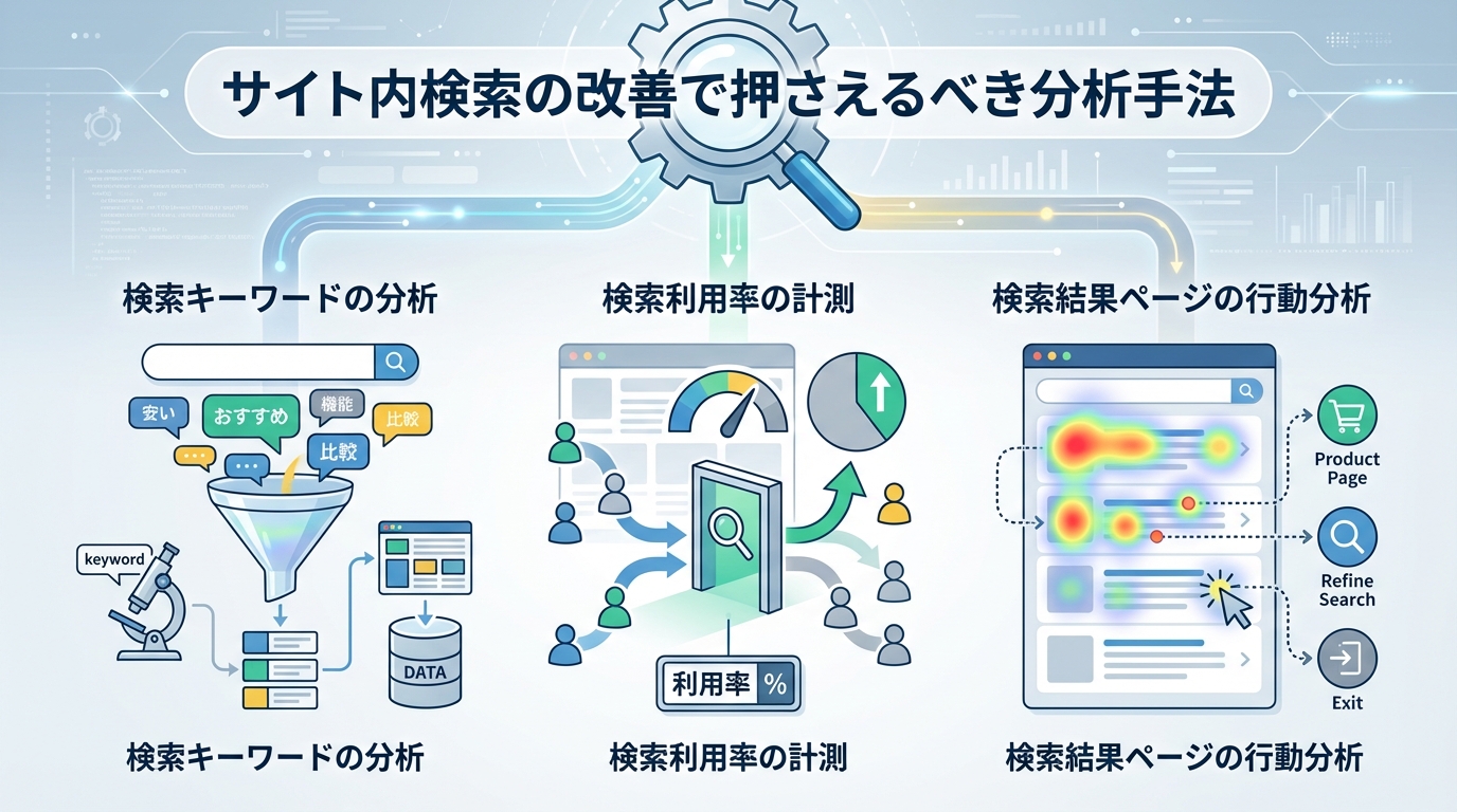 サイト内検索の改善で押さえるべき分析手法