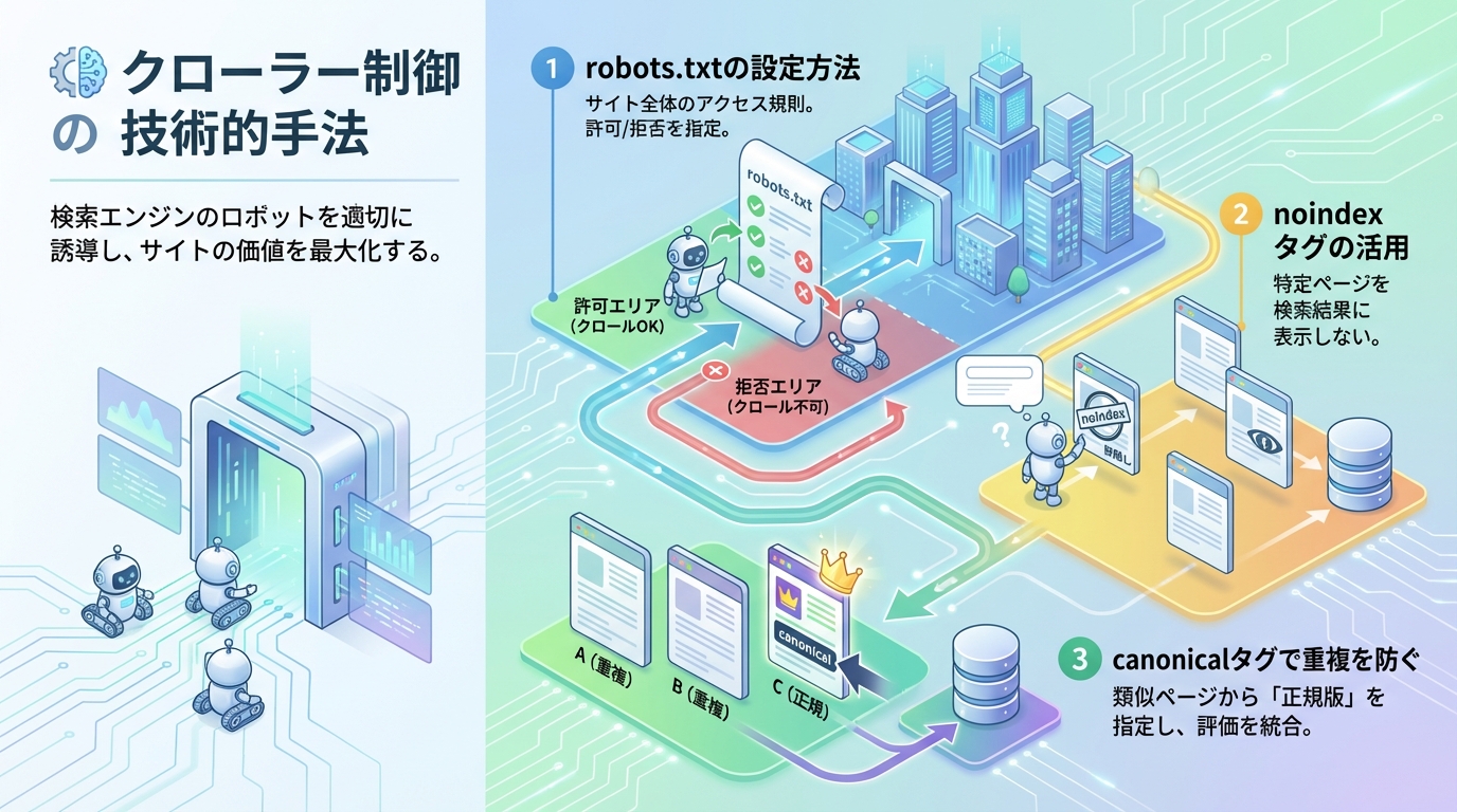 クローラー制御の技術的手法