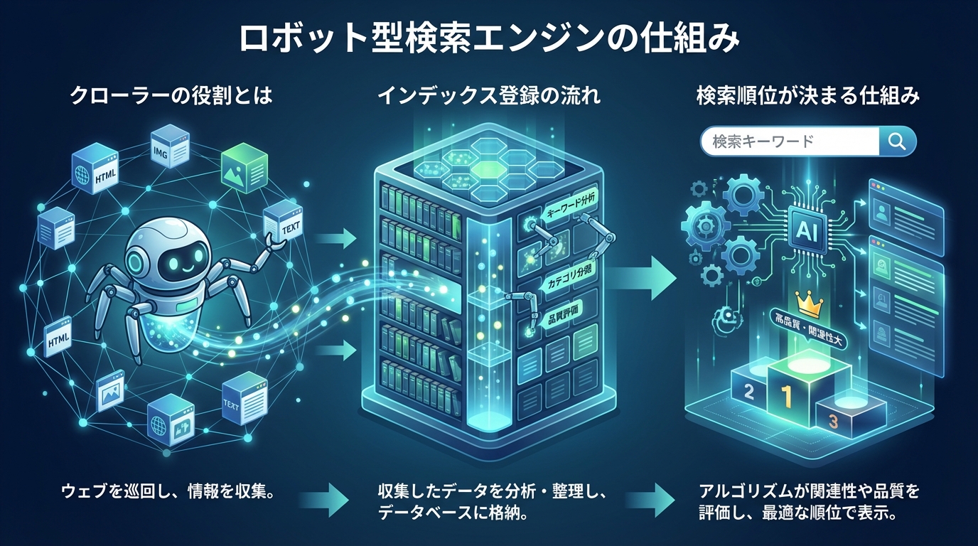 ロボット型検索エンジンの仕組み