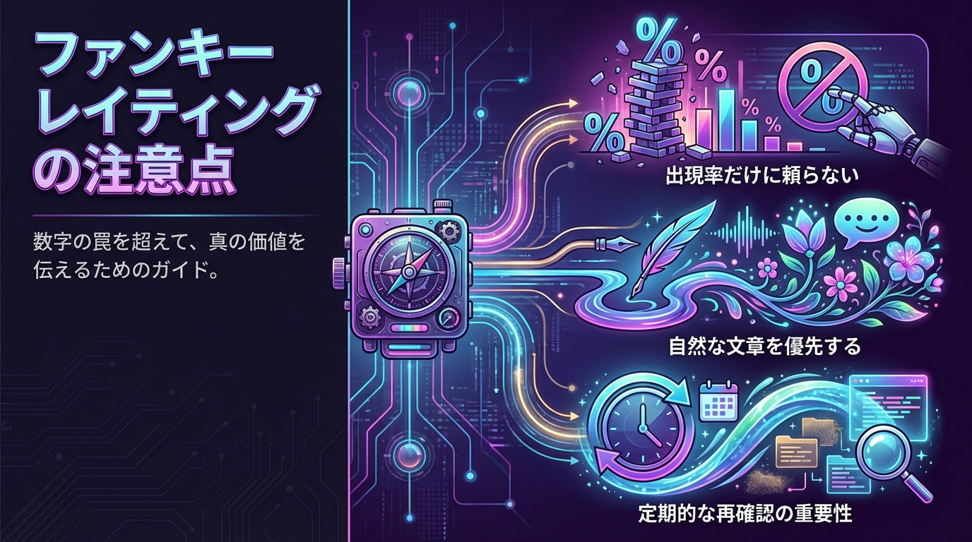 ファンキーレイティングの注意点