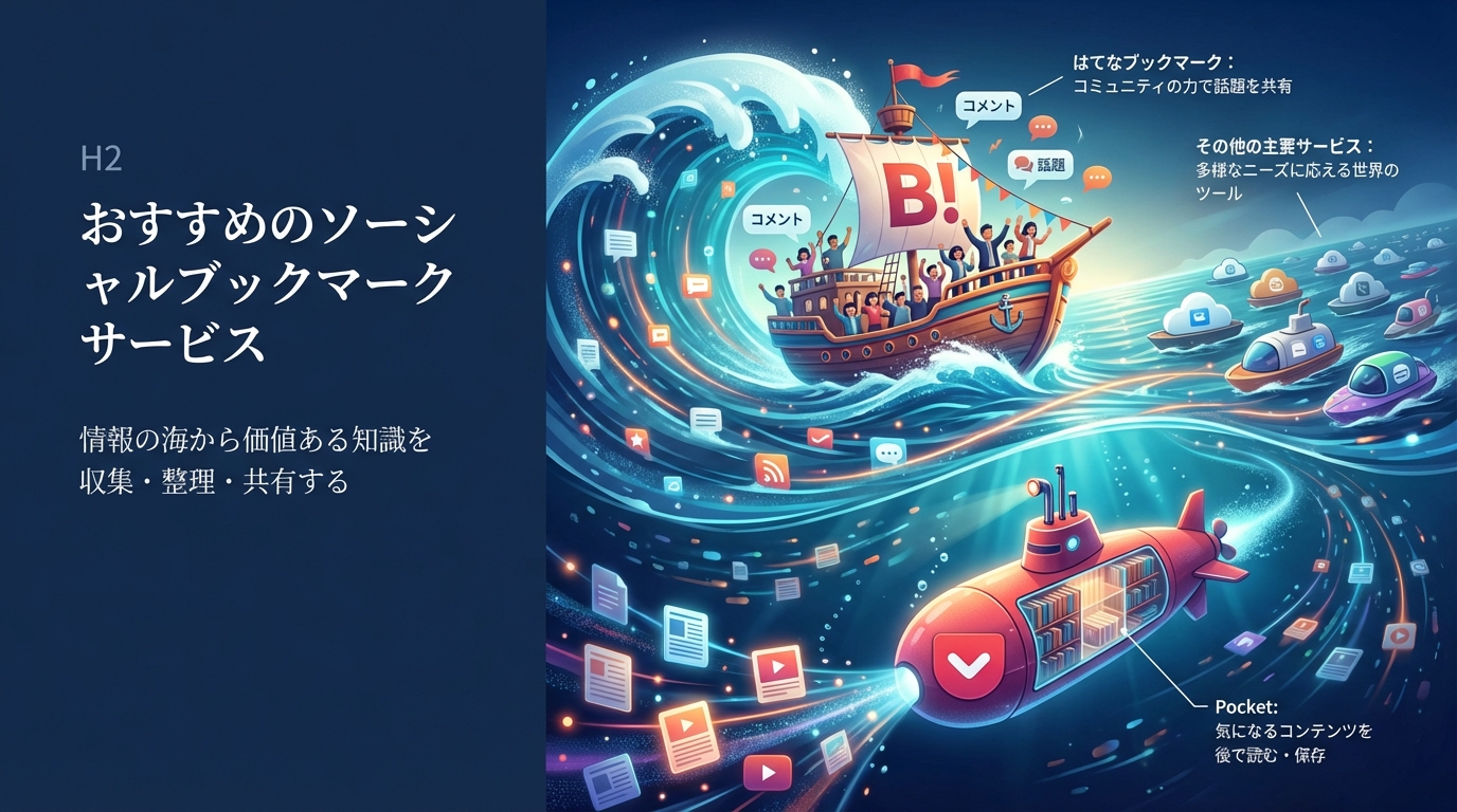 おすすめのソーシャルブックマークサービス